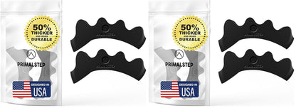 PrimalStep Toe Separators, Spreaders, Spacers, Straightener to Correct Toes for Men and Women, Bunion Corrector, Foot Pain, Plantar Fasciitis, Over 50% Thicker, XL