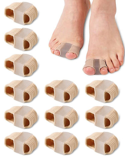 Golbylicc Bunion Toe Separators for Overlapping Toes Women Men, Gel Toe Spacers Bunion Corrector with 2 Loops for feet, Hammer Toe Straightener (2PC)