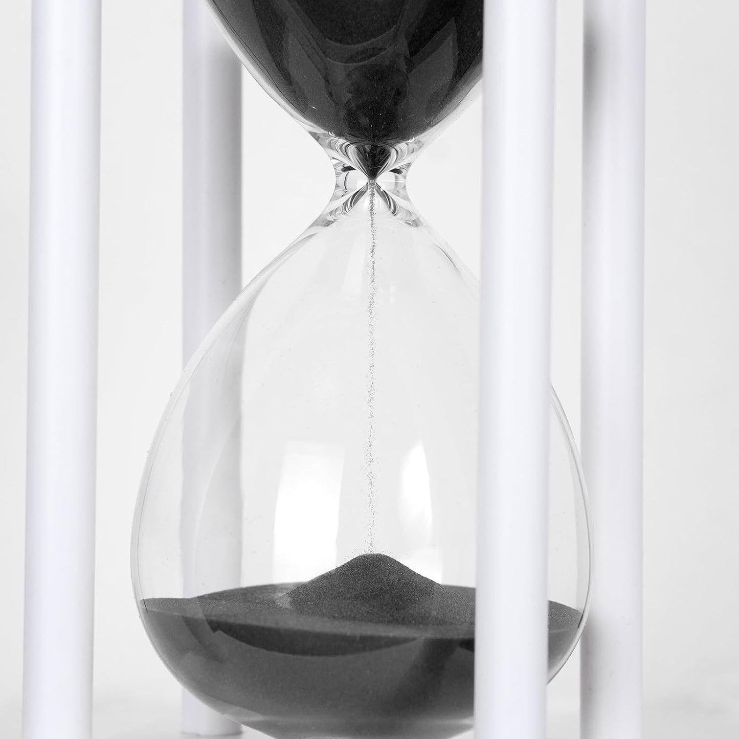 BELLAWARE Hourglass Timer with Red Sand, 60 Minute Wooden Sand Timer | Creative Handcraft Decoration