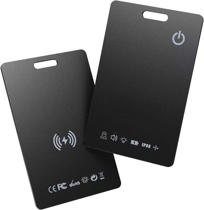 LOXP Rechargeable Wallet Tracker Card 2 Pack, Works with Find My [iOS Only]