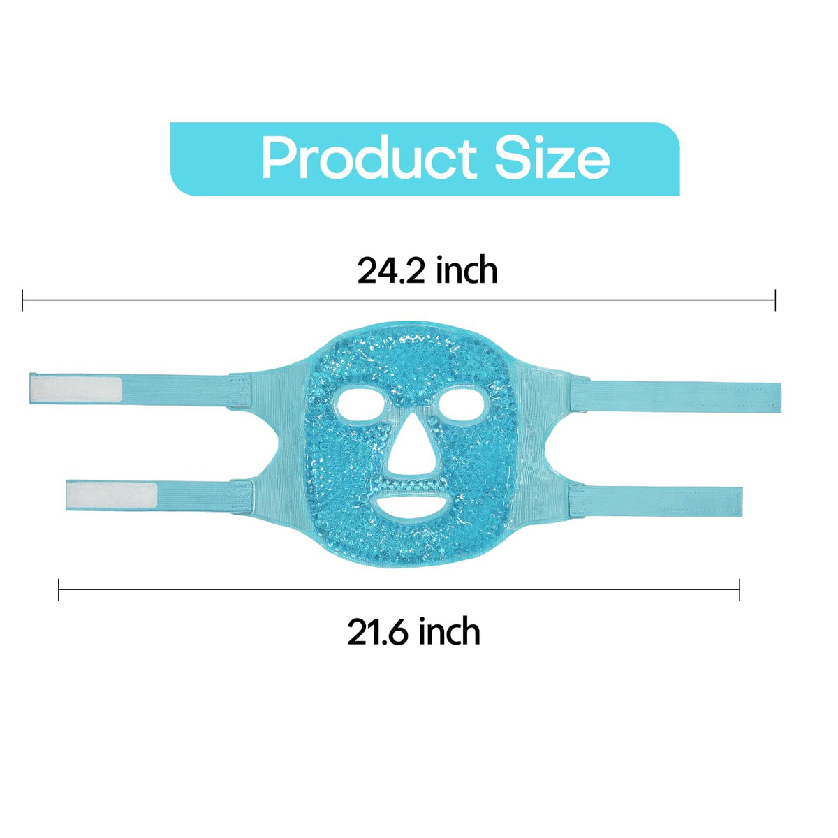 ZNÖCUETÖD Cold Face Ice Mask Facial Ice Pack, Hot Cold Compress for Face