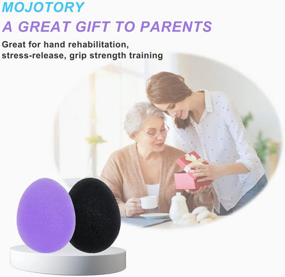 Stress Balls for Adults, Hand Exersicers for Strength, Squeeze Balls for Hand Therapy, Hand Exersice Balls for Hand, Finger and Wrist Training with Carrying Bag