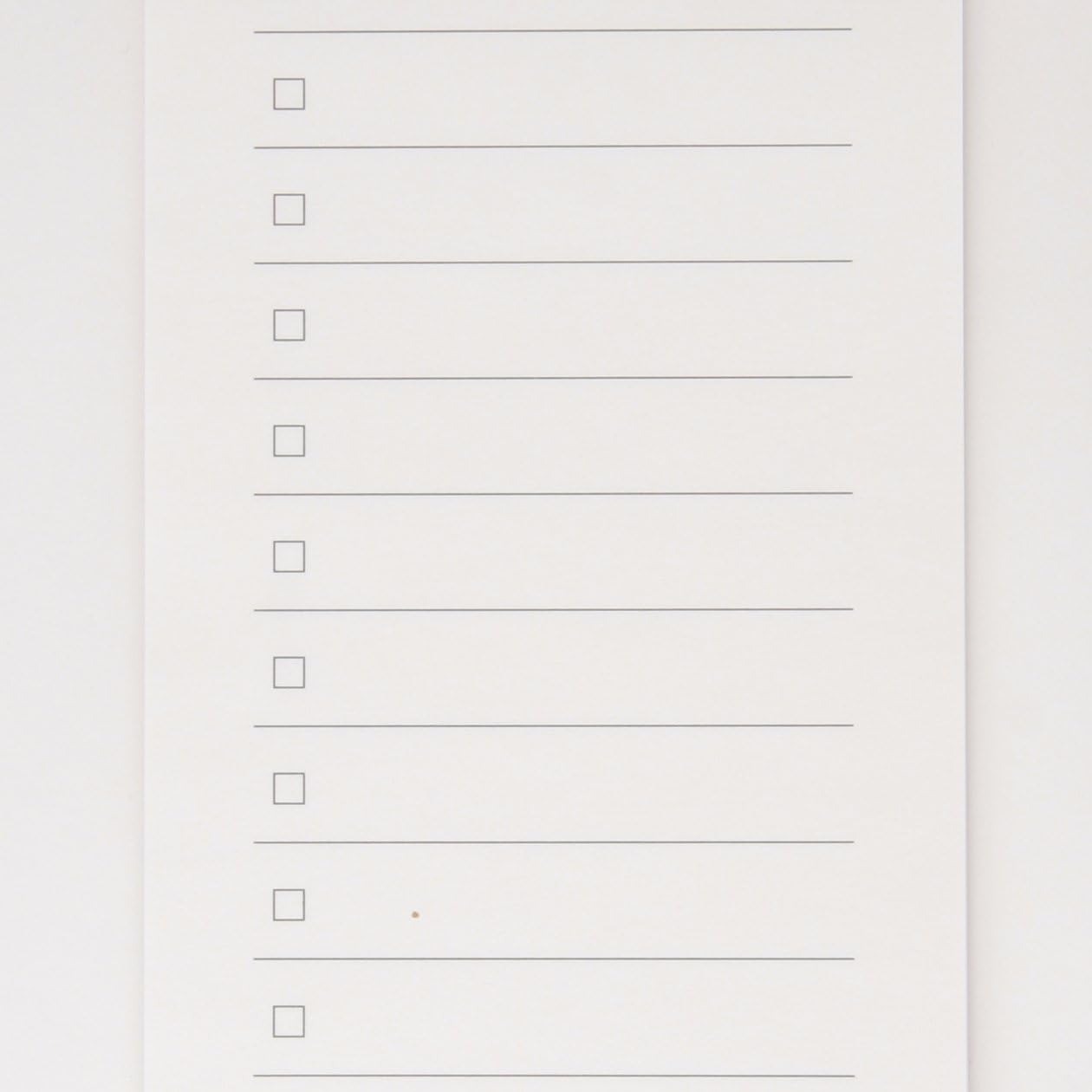MUJI Checklist Notepad 40sheets Line of 14