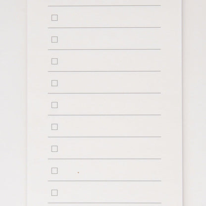 MUJI Checklist Notepad 40sheets Line of 14