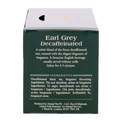 Ahmad Tea Decaffeinated Earl Grey Tea, 20-Count Boxes, 8.4 ounce (Pack of 6)