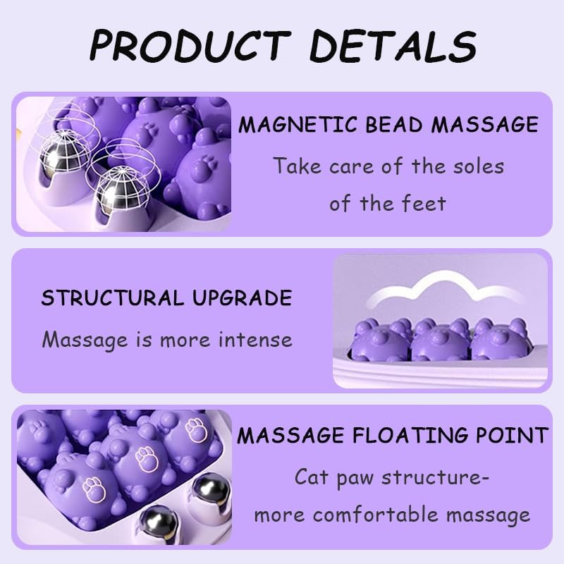 Large Magnetic Foot Massager Roller for Plantar Fasciitis Relief, Deep Tissue Foot Roller for Arch, Heel & Foot Pain, Stimulates Circulation for Tired Feet, Home & Office Use
