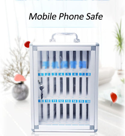 Cell Phone Charging Stations Phone Storage Cabinet Phone Storage Locker 24,36, 48, 60 Position Cell Phone Storage Box Pocket Chart Storage Locker Box With A Security Lock Can Be Carried (36slots )