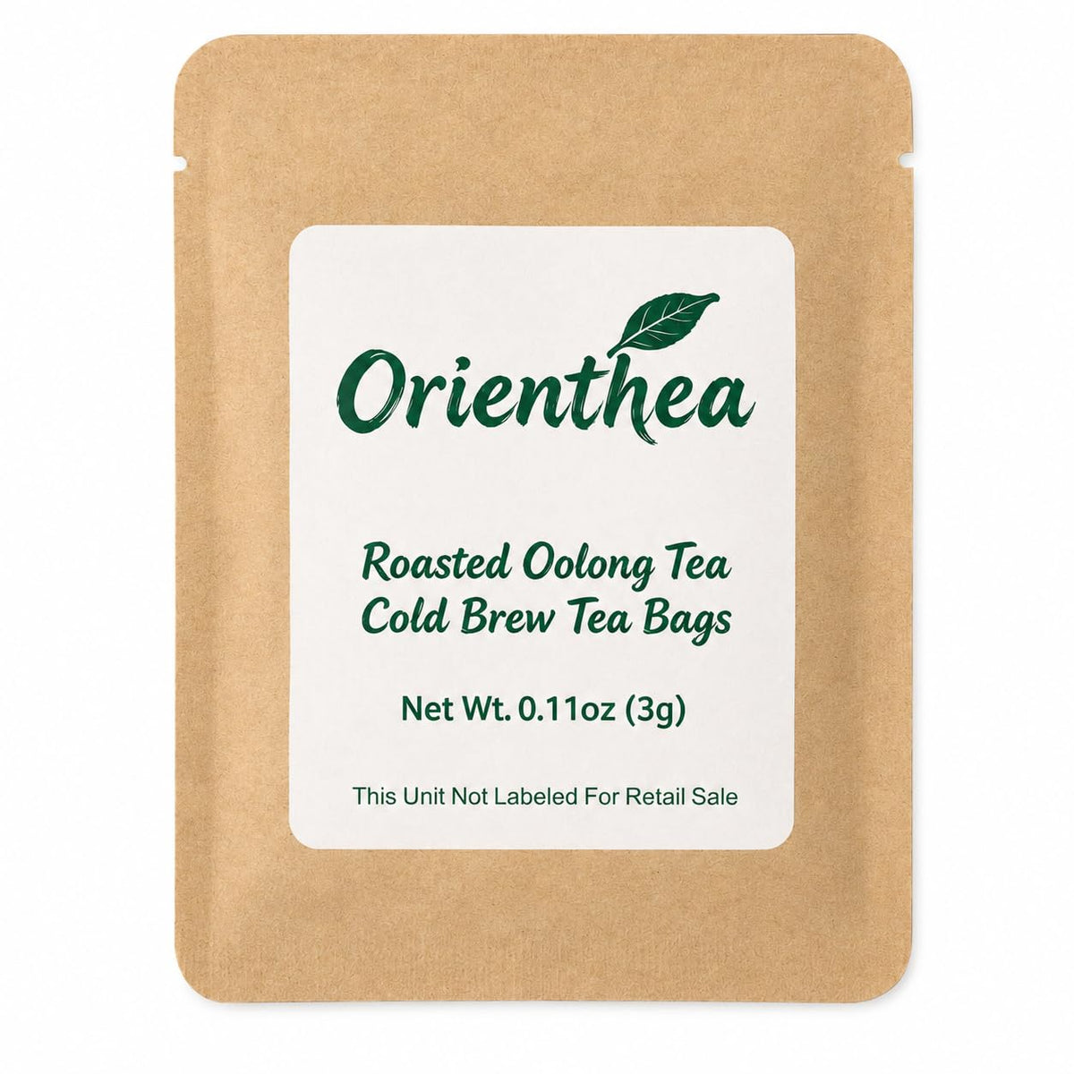 Orienthea 100% Organic Roasted Oolong Tea, Hot & Cold Brew, 20 Bags (3g)