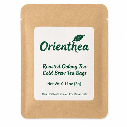 Orienthea 100% Organic Roasted Oolong Tea, Hot & Cold Brew, 20 Bags (3g)