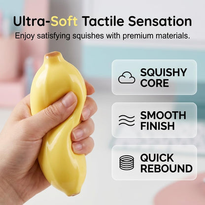 Peanut Shape Stress Relief Ball Soft Squeeze Fidget, TPR Anxiety Relief Hand Grip Decompression Ball for Office Desk Focus Relaxation Portable (1pc)