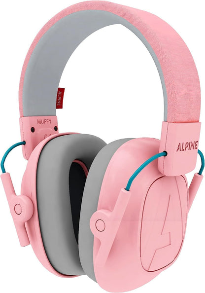 Alpine Muffy Kids - Hearing Protection - CE & ANSI Certified - Adjustable for Ages 3-16 years - Noise Cancelling Headphones - 25dB Sound Reduction Ideal for Protection and Concentration Aid – Black
