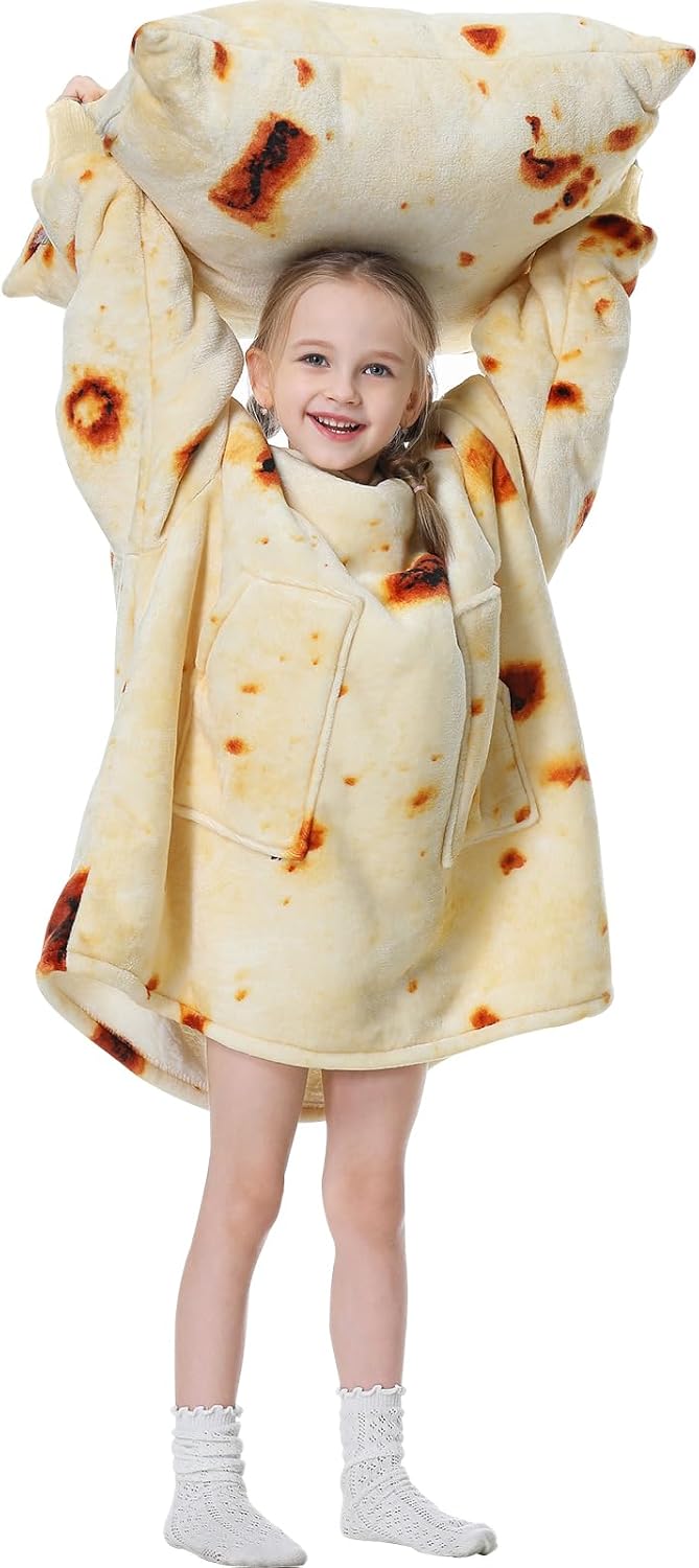 Aemicion Strawberry Blanket Hoodie,Oversized Sherpa Wearable Hooded Blanket,Warm Cozy Sweatshirt Gifts for Women Girls Adult
