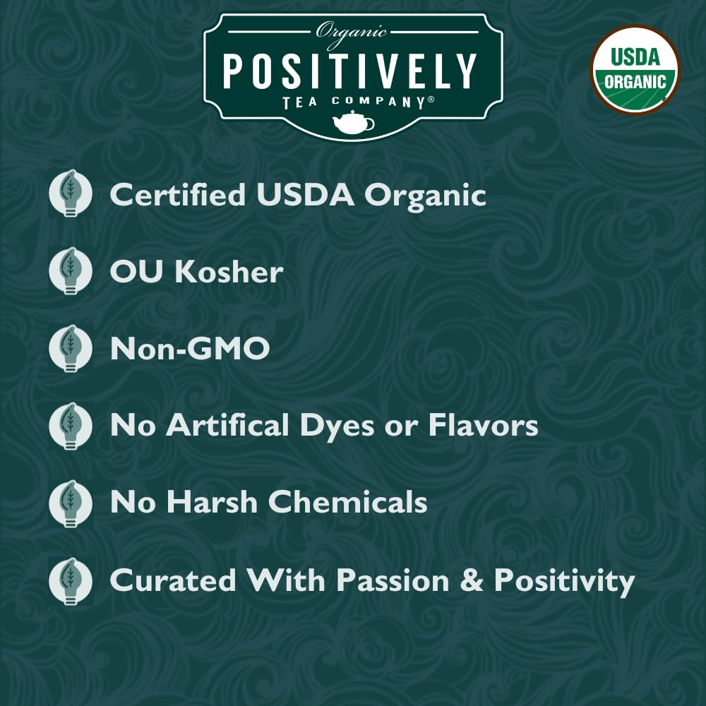 Positively Tea, Organic Very Berry Citrus, Herbal Tea, Loose Leaf, 16 Ounce