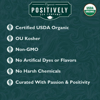 Positively Tea, Organic Very Berry Citrus, Herbal Tea, Loose Leaf, 16 Ounce