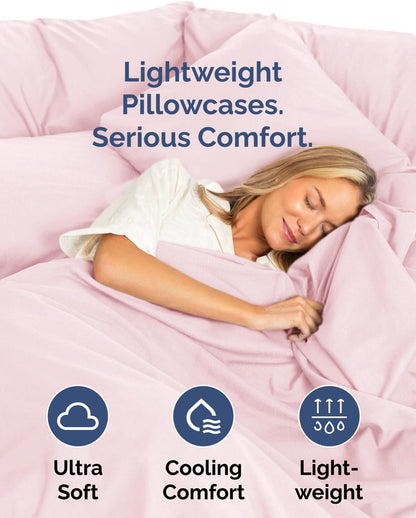 Standard Pillow Cases Set of 10 - Ultra Soft Hotel Quality Pillowcase Covers - Comfy, Cozy & Wrinkle Free - Shrink, Stain and Fade Resistant - Machine Washable Pillow Protectors - 10 Pcs Set - White - Colors A