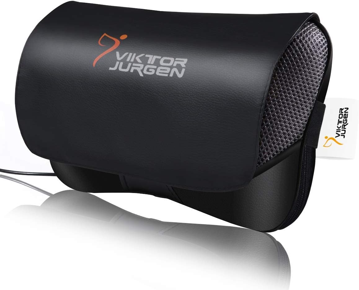 VIKTOR JURGEN Shiatsu Back Massager with Heat – Deep Tissue Massage for Neck, Shoulder, Back Pain Relief, Electric Kneading 3D Massage Pillow, Christmas for Men Women Dad Wife Mom Gifts (NOT Cordless)