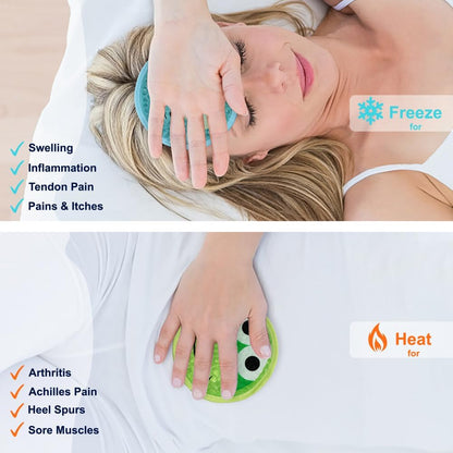 Gel Ice Pack for Injuries 2 Packs Cute Reusable Hot Cold Gel Packs for Fever Pain Relief Wisdom Teeth First Aid and Neck Head Arms Legs Knee Ankle