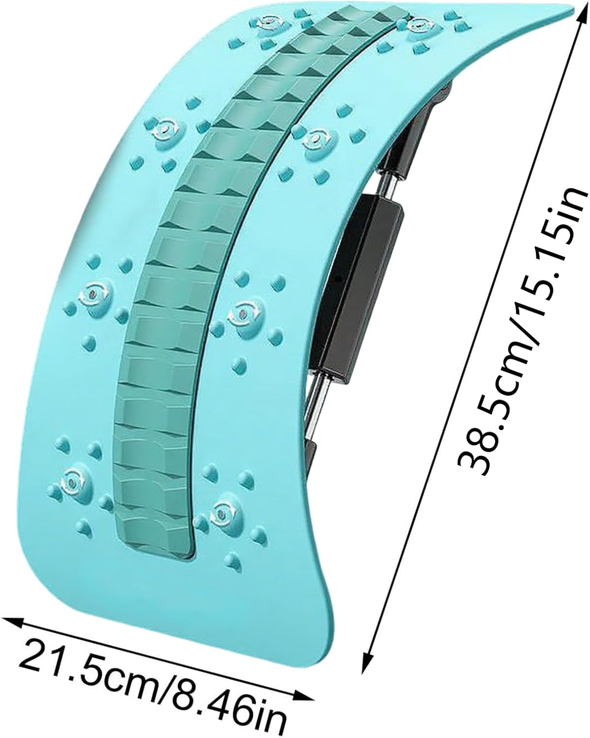 Back Stretcher Device, Multi-Level Back Support Adjustable, Spinal Board Massager with Curved Design, Stretching Equipment Tool Relieves Tension, for Daily Stretching and Relaxation