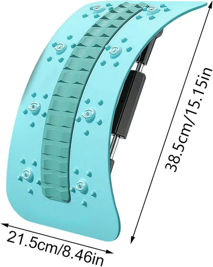 Back Stretcher Device, Multi-Level Back Support Adjustable, Spinal Board Massager with Curved Design, Stretching Equipment Tool Relieves Tension, for Daily Stretching and Relaxation