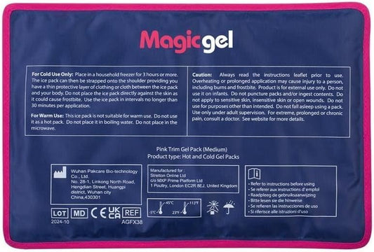 Magic Gel Ice Packs for Injuries Reusable (3 Pieces) | Flexible Wrap Around Gel Ice Pack Knees, Back, Shoulders, Arms and Legs (11" x 5.5") | Hot and Cold Compress Cold Packs for Injuries