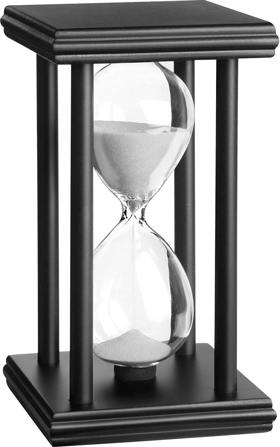 hourglas Sand Timer 30/60 Minutes Desktop Decorations Reloj de Arena ampulheta Sandglass (Black Sand,5.5 * 3.2 * 3.2inch,30min)