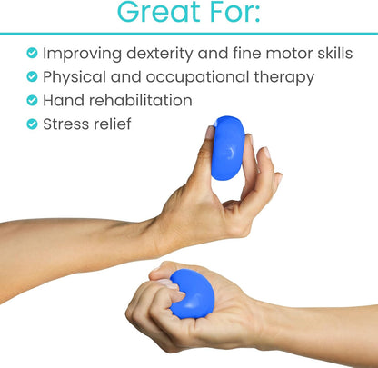 Vive Therapy Putty for Adults, for Hand (2 Pack) - Occupational Sensory Stress Relief Tools - for Physical Exercise, Finger Pain, Grip Strength, Rehab, Arthritis, Forearms, Fidgeting, Motor Skills