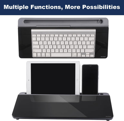 TSJ OFFICE Whiteboard Weekly Dry-Erase-Board - Desktop White Board Calendar Desk Organizers with Accessories Computer Keyboard Stand with Drawer, for Office, Home, School Supplies - White Calendar