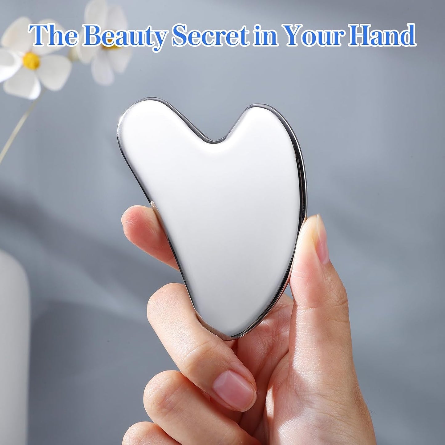rosenice Gua Sha Facial Tools Guasha Tool Gua Sha Jade Stone Manual Massage Sticks for Jawline Sculpting and Puffiness Reducing for Face Body Tensions Reduce Festive Gifts