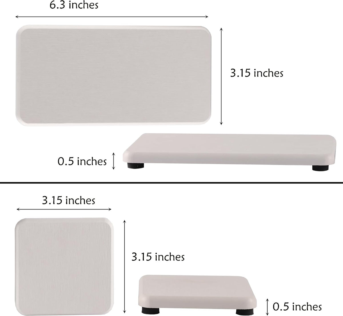 NiuYichee Set of 4 Water Absorbent Diatomite Coasters, Dish Soap Stone Tray