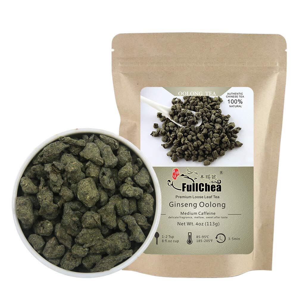 FullChea - Ginseng Oolong Tea, Oolong Tea Loose Leaf 4oz / 113g
