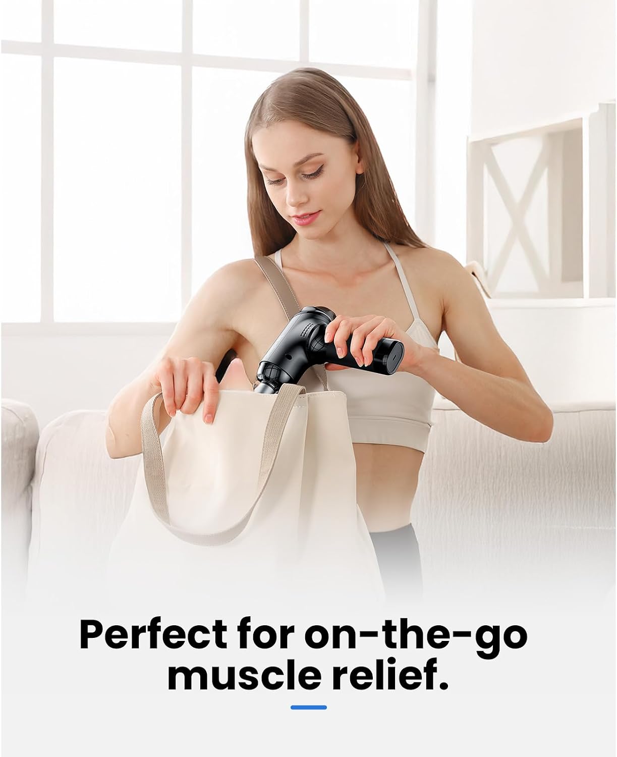 BOB AND BRAD T2 Pro Massage Gun with Heat and Cold, Deep Tissue Percussion Massager Gun for Pain Relief, Muscle Massager, Electric Back Massagers for Professional Athletes Runner
