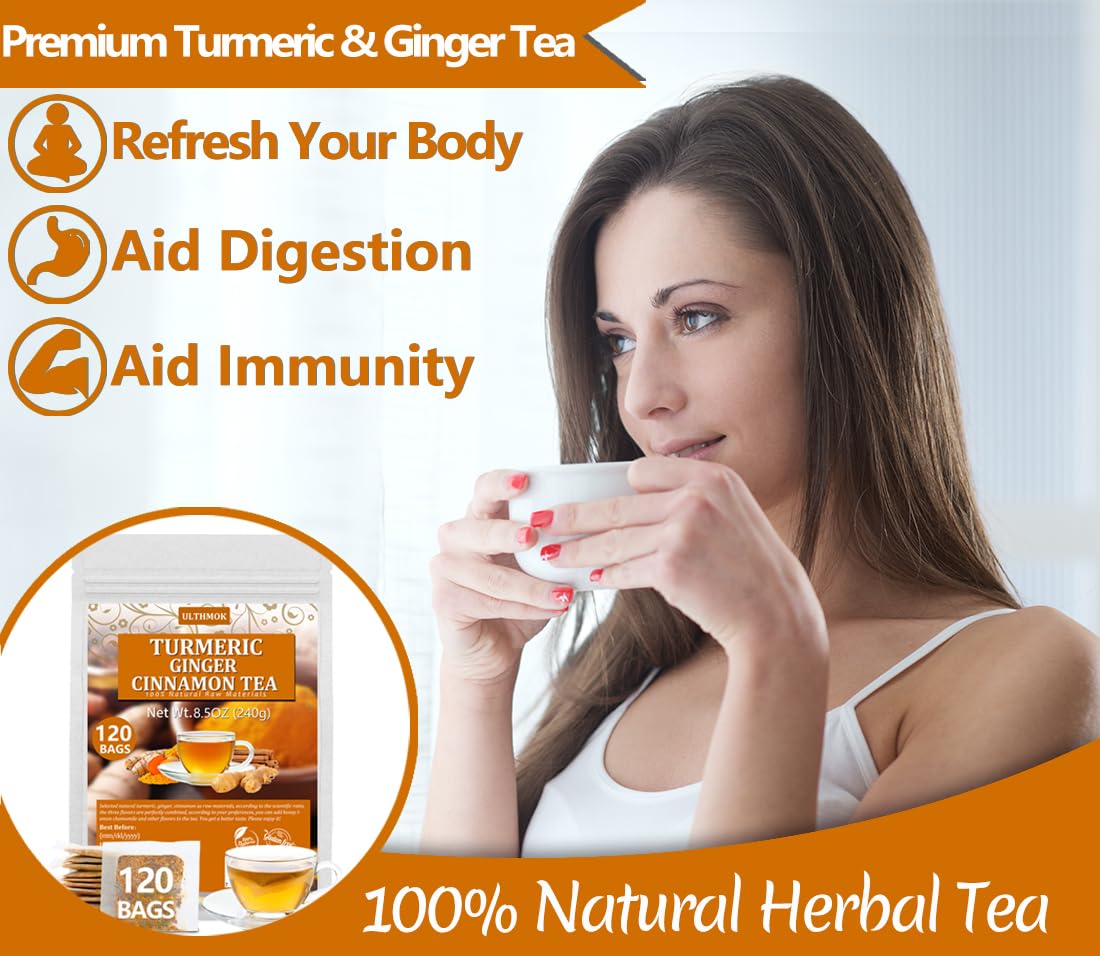 135 Premium Chamomile Tea Bags, Made with 100% Pure Natural Chamomile Flower, Caffeine Free & Non-GMO.