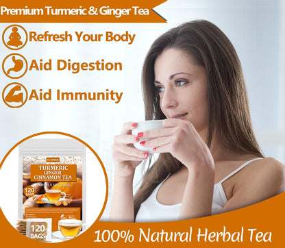 135 Premium Chamomile Tea Bags, Made with 100% Pure Natural Chamomile Flower, Caffeine Free & Non-GMO.