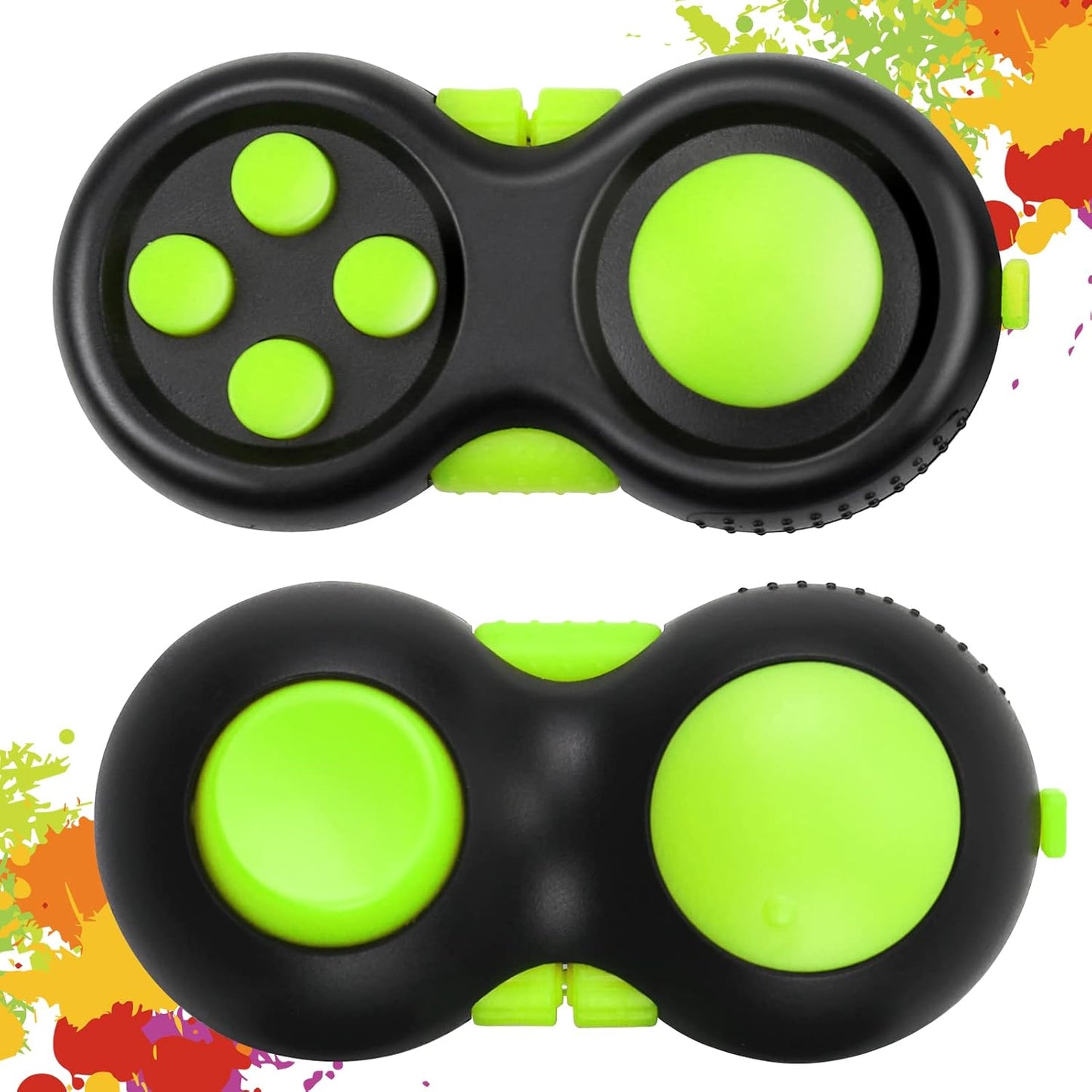Original Fidget Toy Game, Rubberized Classical Controller Fidget Concentration Toy with 8-Fidget Functions and Lanyard - Excellent for Relieving Stress and Anxiety