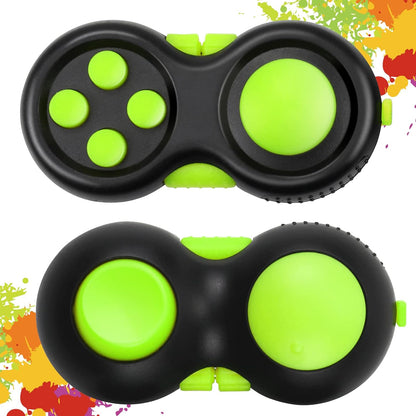 Original Fidget Toy Game, Rubberized Classical Controller Fidget Concentration Toy with 8-Fidget Functions and Lanyard - Excellent for Relieving Stress and Anxiety