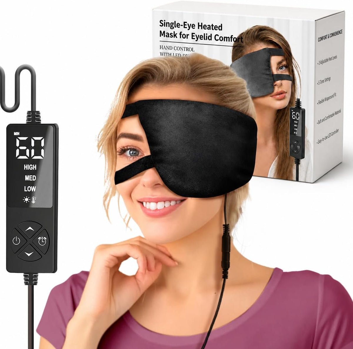 Single Eye Warm Compress, Electric Eye Heating Pad