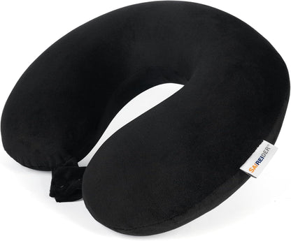 SAIREIDER Neck Pillows for Travel-Head Neck Support Travel Pillow for Traveling, Car, Home, Office Adjustable(Navy Blue)