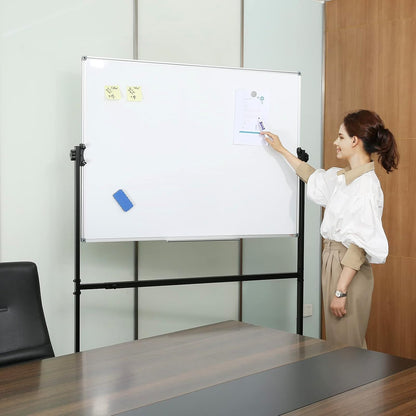VEVOR Dry Erase Calendar for Wall, 36 x 24 Inches Whiteboard Calendar, Monthly Planner Magnetic Dry Erase Board, 1 Magnetic Erase & 2 Dry Erase Marker & Movable Tray for Restaurant Office Home School