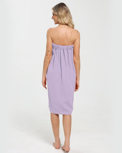 Xeoxarel Bath Towel Robe for Women, Lightweight Soft Towel Wraps, Comfortable Bathrobe, Perfect for Spa, Sauna, and Pool