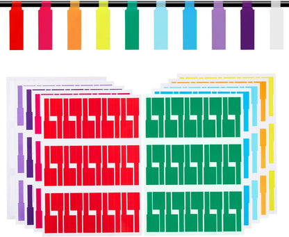 300 Pcs Cable Labels, JIQEZNL Premium 10 Colors Wire Labels Electrical