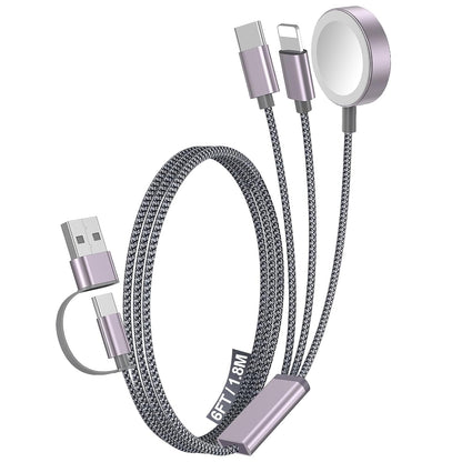 Travel Essentials for Apple Watch Charger,3-in-2 Multi Charging Cable
