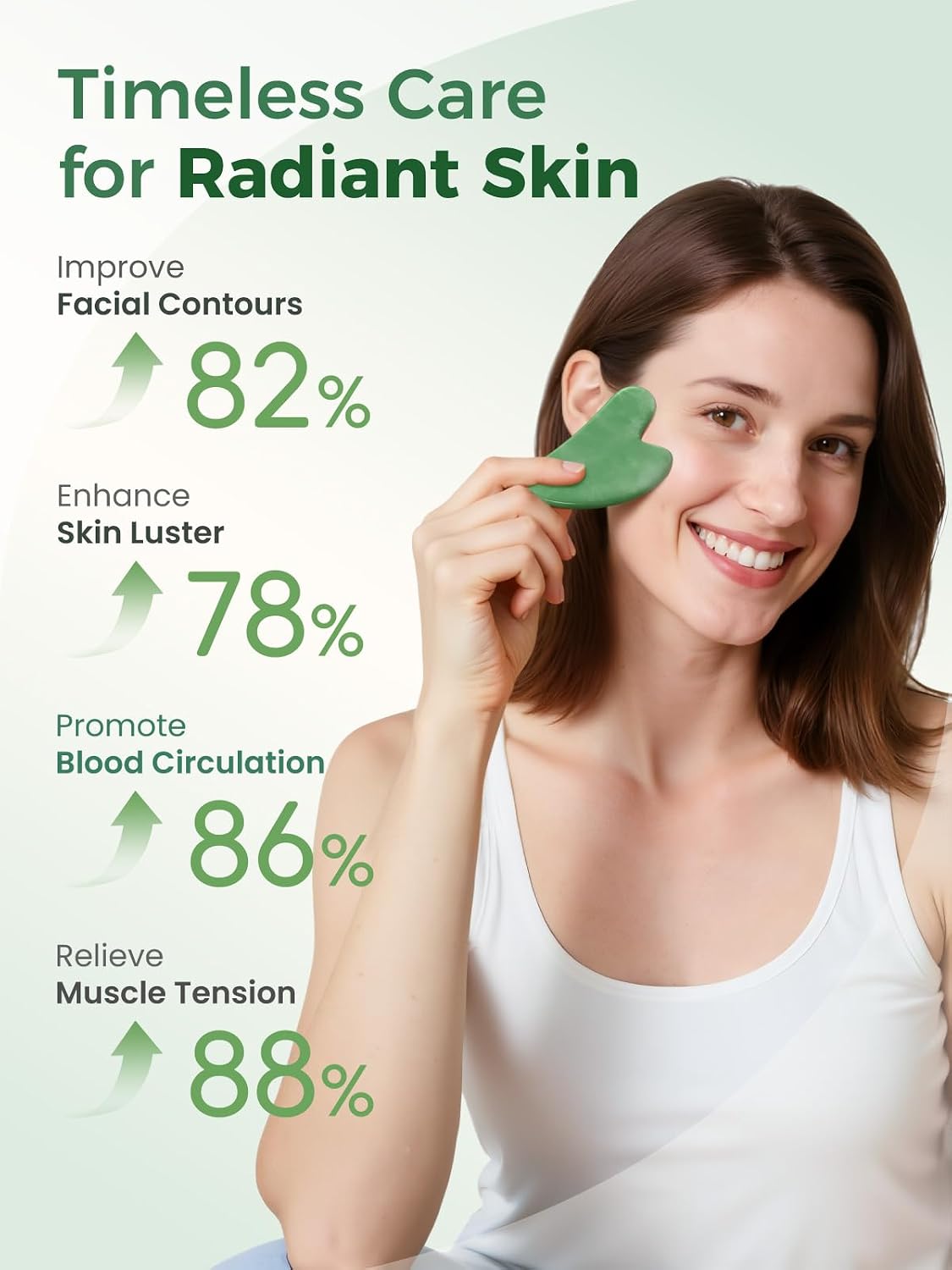 Gua Sha Facial Tools – Stone Guasha Tool for Face, Neck & Body