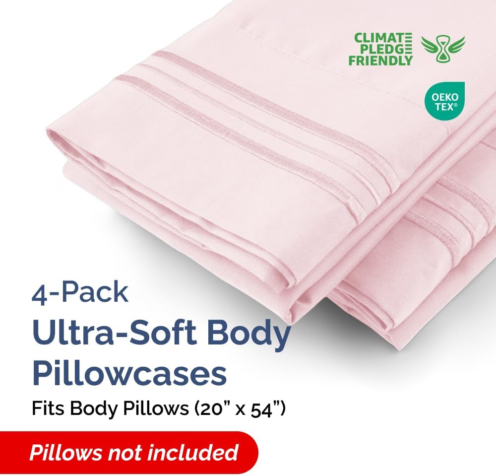Standard Pillow Cases Set of 10 - Ultra Soft Hotel Quality Pillowcase Covers - Comfy, Cozy & Wrinkle Free - Shrink, Stain and Fade Resistant - Machine Washable Pillow Protectors - 10 Pcs Set - White - Colors A