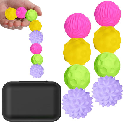 BUSOHA Silicone Magnetic Fidget Balls - 4 Pack Fidget Toys for Adult