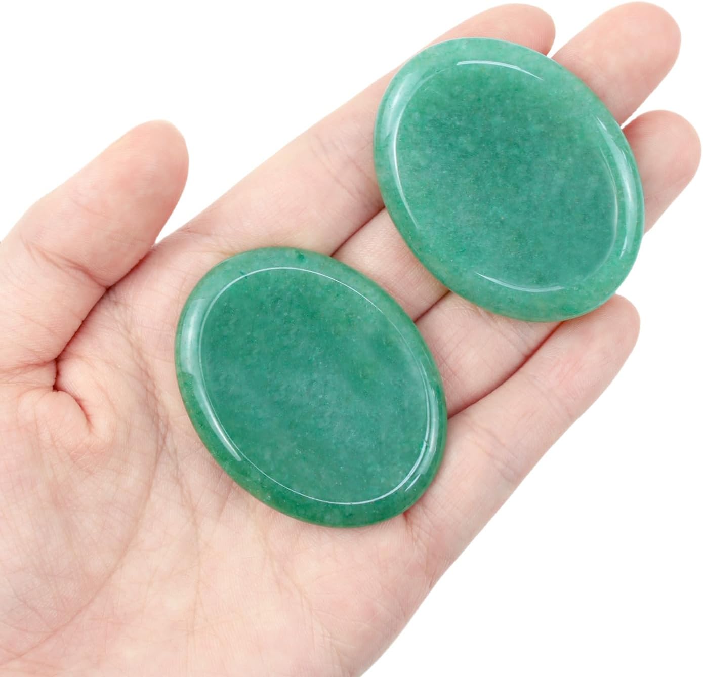 Worry Stone Crystals and Healing Stones Anxiety Fidgets Natural Meditation Accessories 7 Chakra Thumb Sensory Mental Health Depression Stress Anxiety Relief Items Mother's Day Gifts for Women