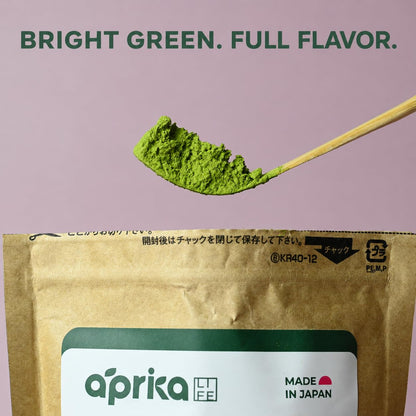 AprikaLife Sweet Matcha Latte Mix - 1st Harvest Ceremonial Grade - 6.4 oz