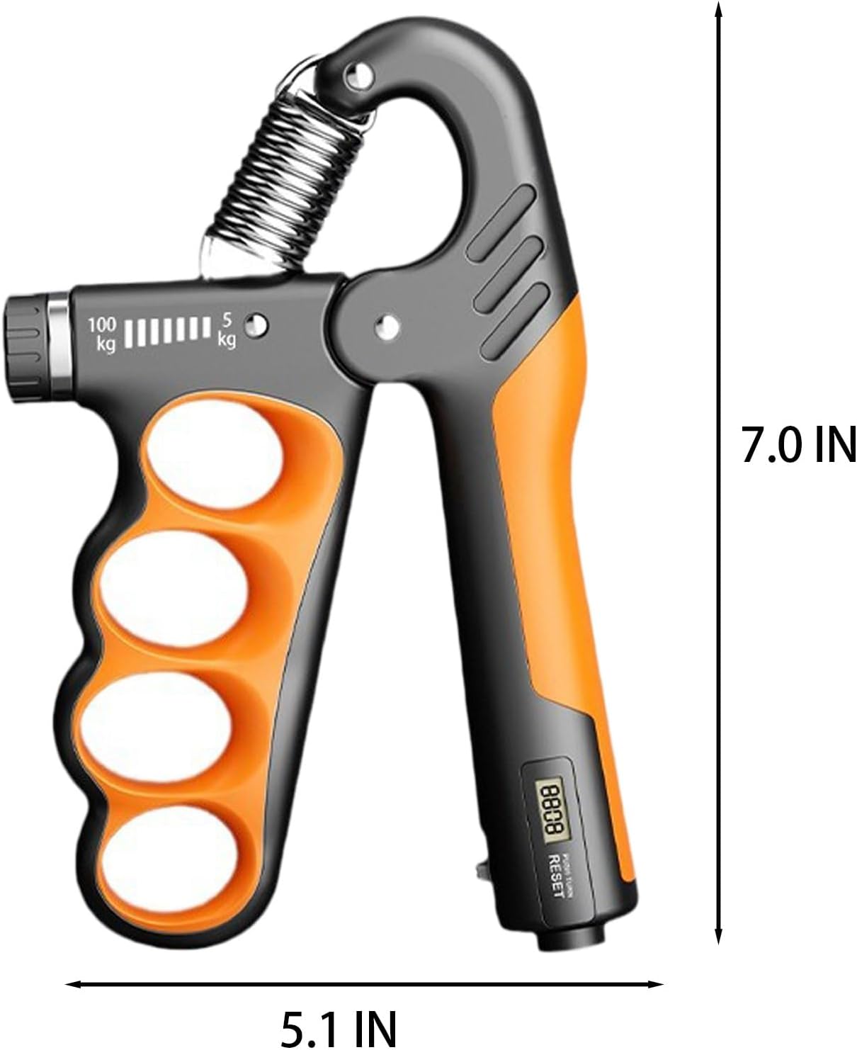 Grip Strength Trainer, 5-100KG (11-220 LB) Adjustable Resistance Forearm Hand Gripper Strengthener with Counter, Hand Wrist Exercise Workout Equipment for Home/Office Gym