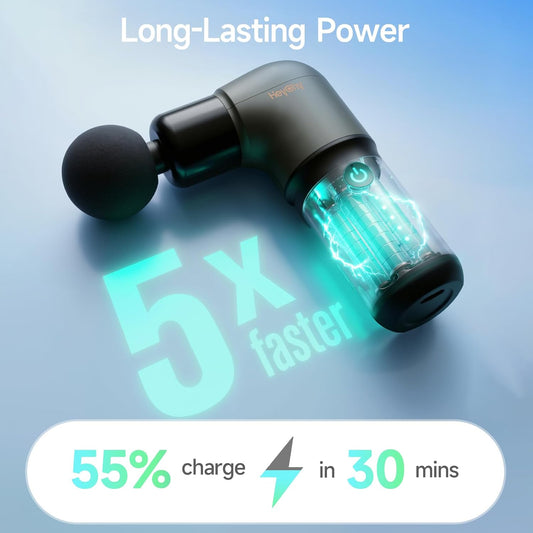 HEYCHY Super Mini Massage Gun, Deep Tissues Percussion Muscle Massager