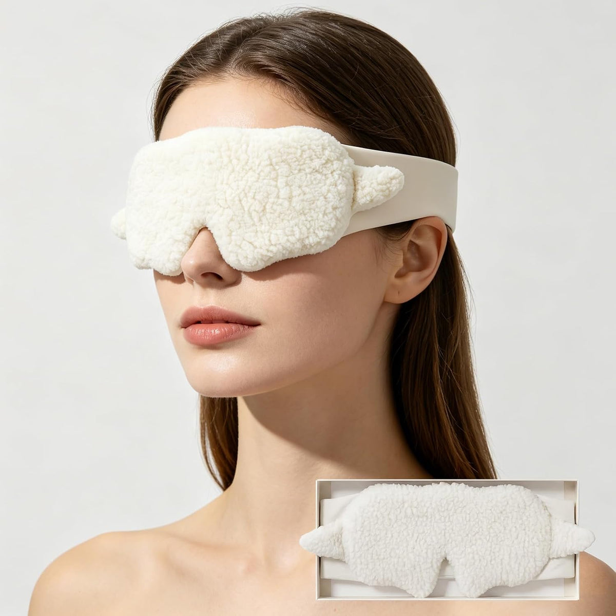 Sleep Mask 100% Mulberry Silk, Misty Blue