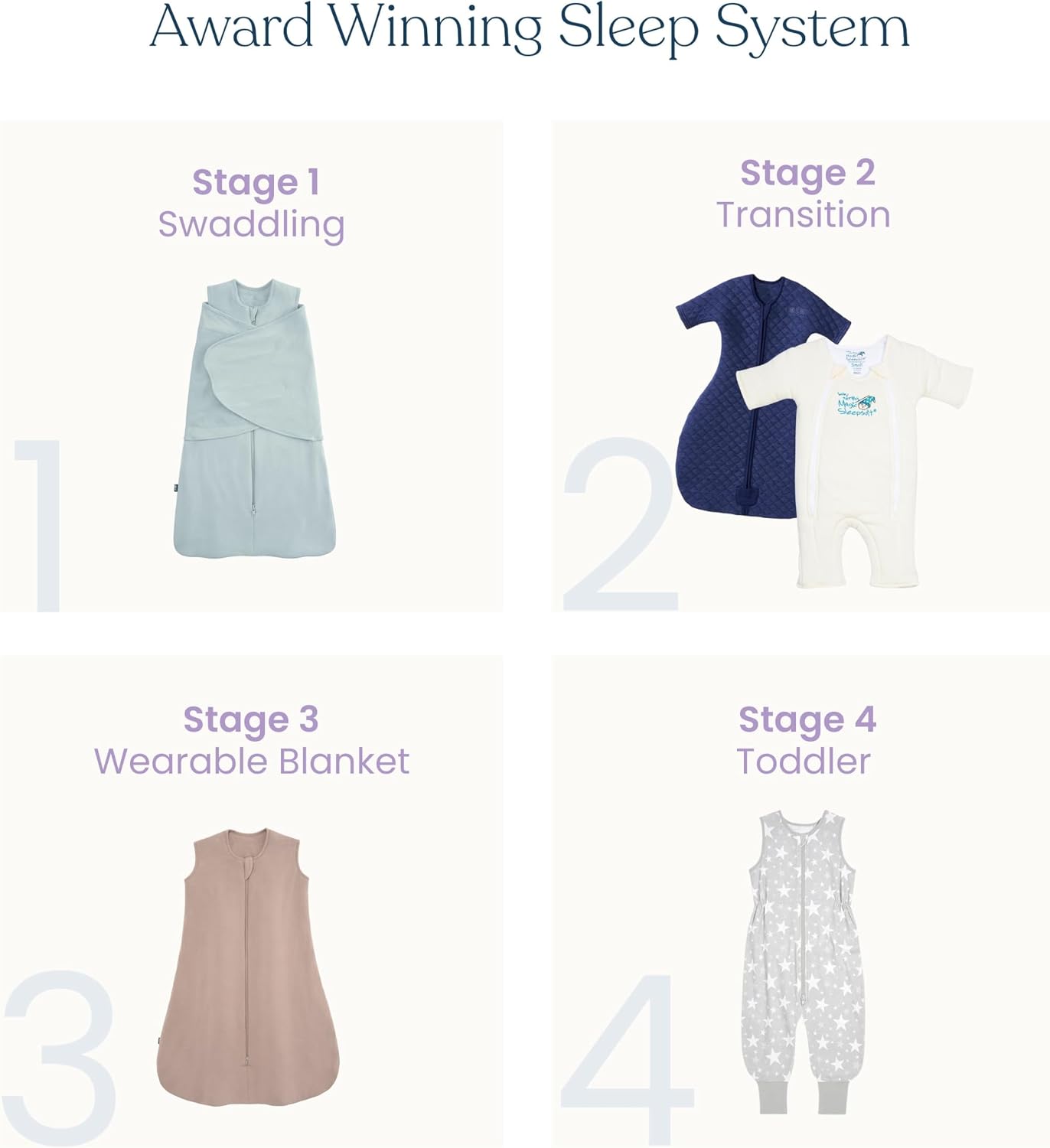 Magic Sleepsuit Baby Merlin's Cotton Baby Swaddle Transition Product